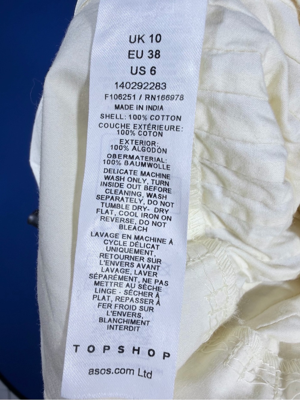 🌼 TOPSHOP Pintuck Cotton Poplin Maxi Skirt Soft Yellow NWT US 6 - Picture 8 of 8